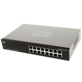 Netzwerk-Switch Cisco SF100-16, 10/100Mbps, 16 x RJ45 Out